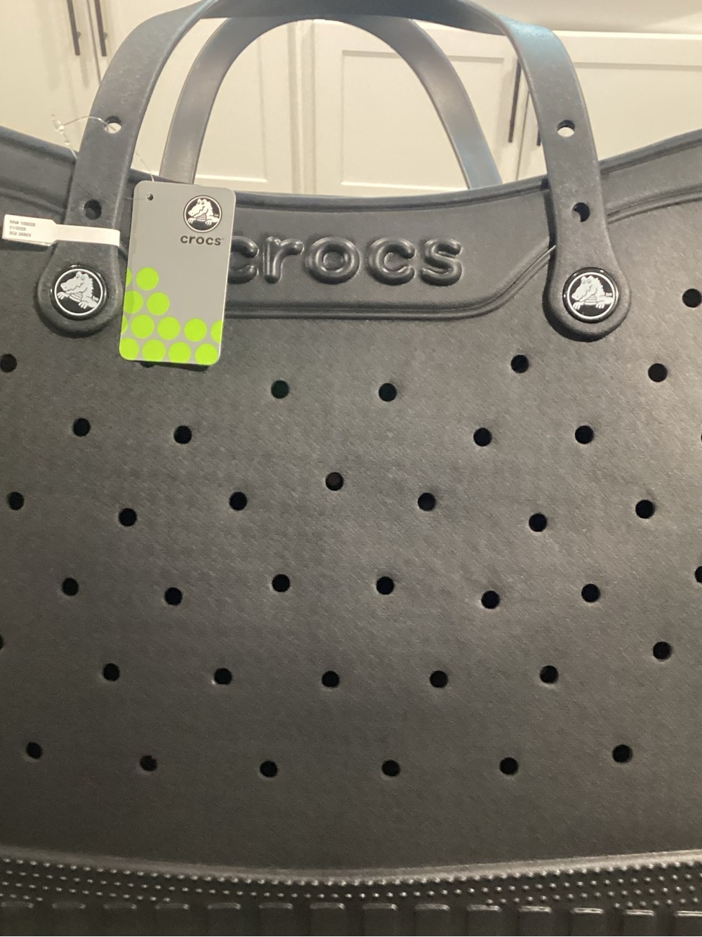 CROCS Black Perforated Tote